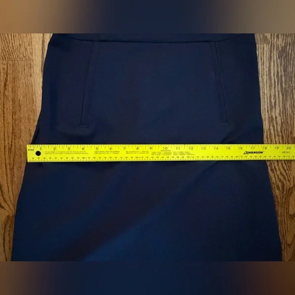 Spanx Perfect A-Line 3/4 Sleeve Dress  Navy Blue - Small -  threedaughtersproperties.com